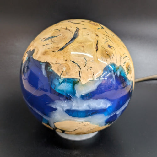 The World Within – Cherry Plum Root & Resin Lamp