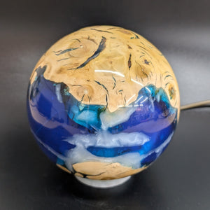 The World Within – Cherry Plum Root & Resin Lamp