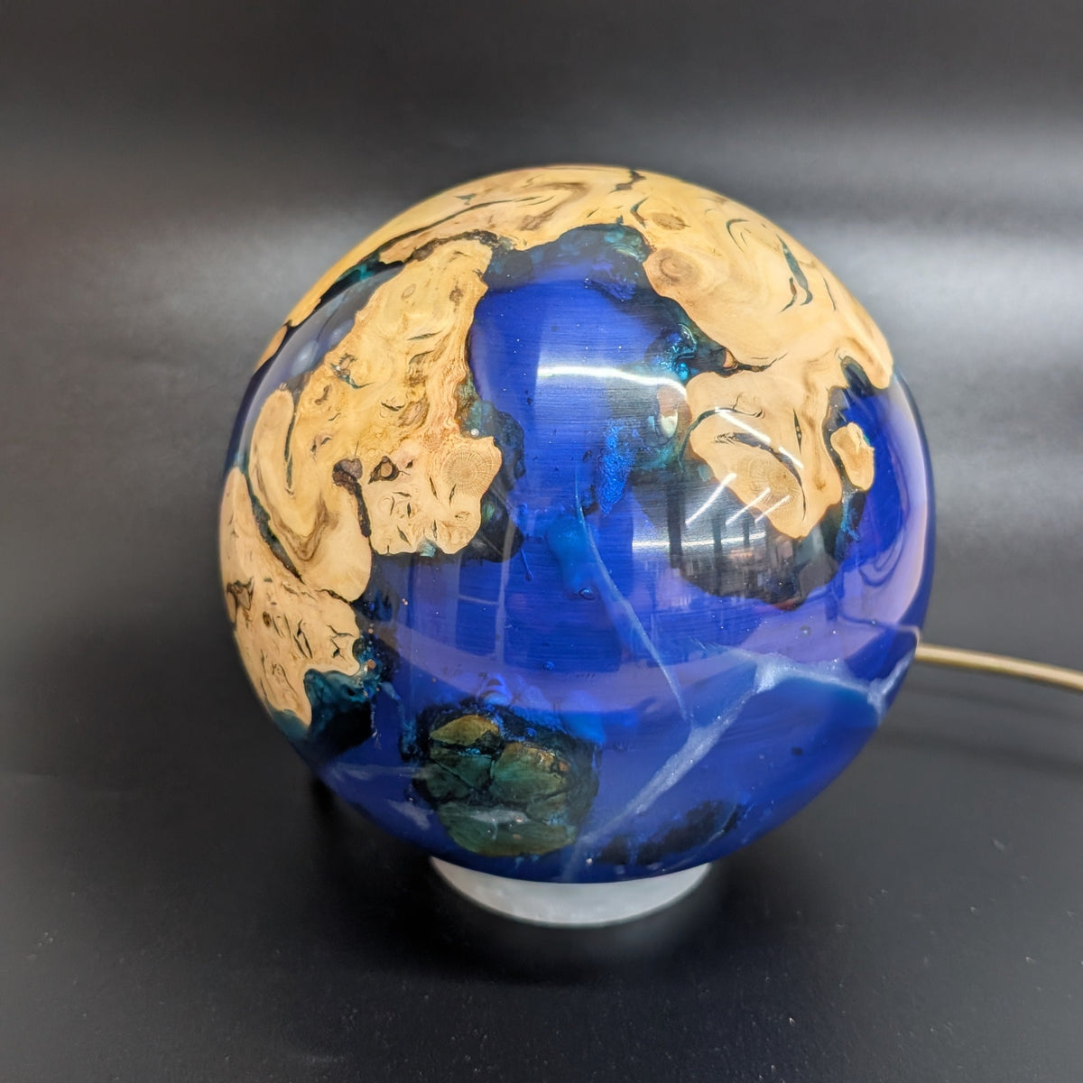 The World Within – Cherry Plum Root & Resin Lamp