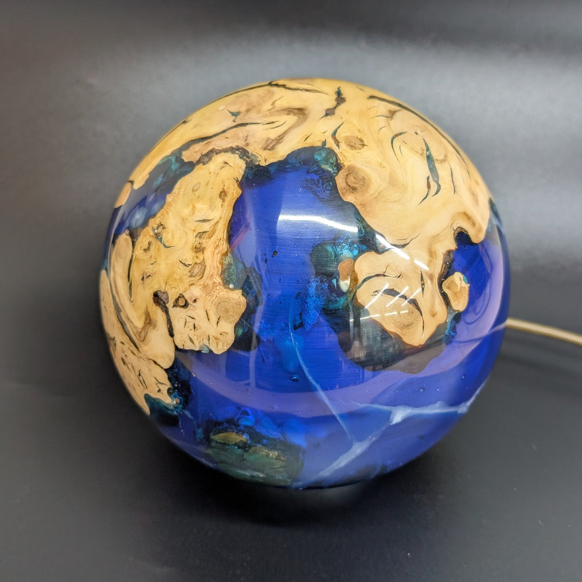 The World Within – Cherry Plum Root & Resin Lamp