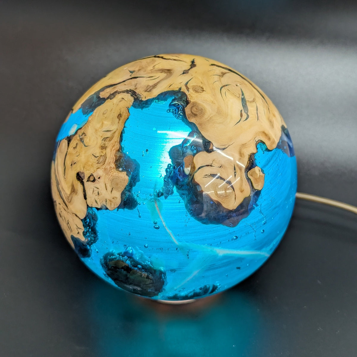 The World Within – Cherry Plum Root & Resin Lamp