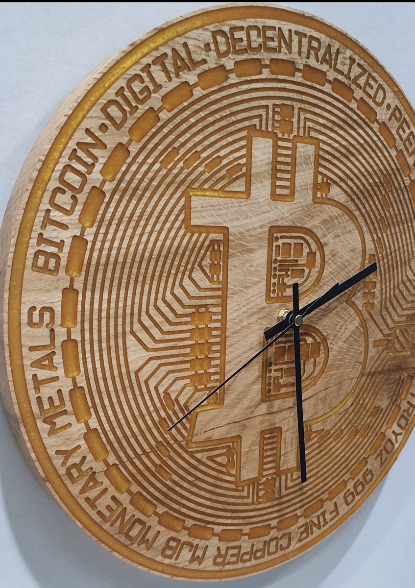 Bitcoin Clock – Matt Jordan Woodturning